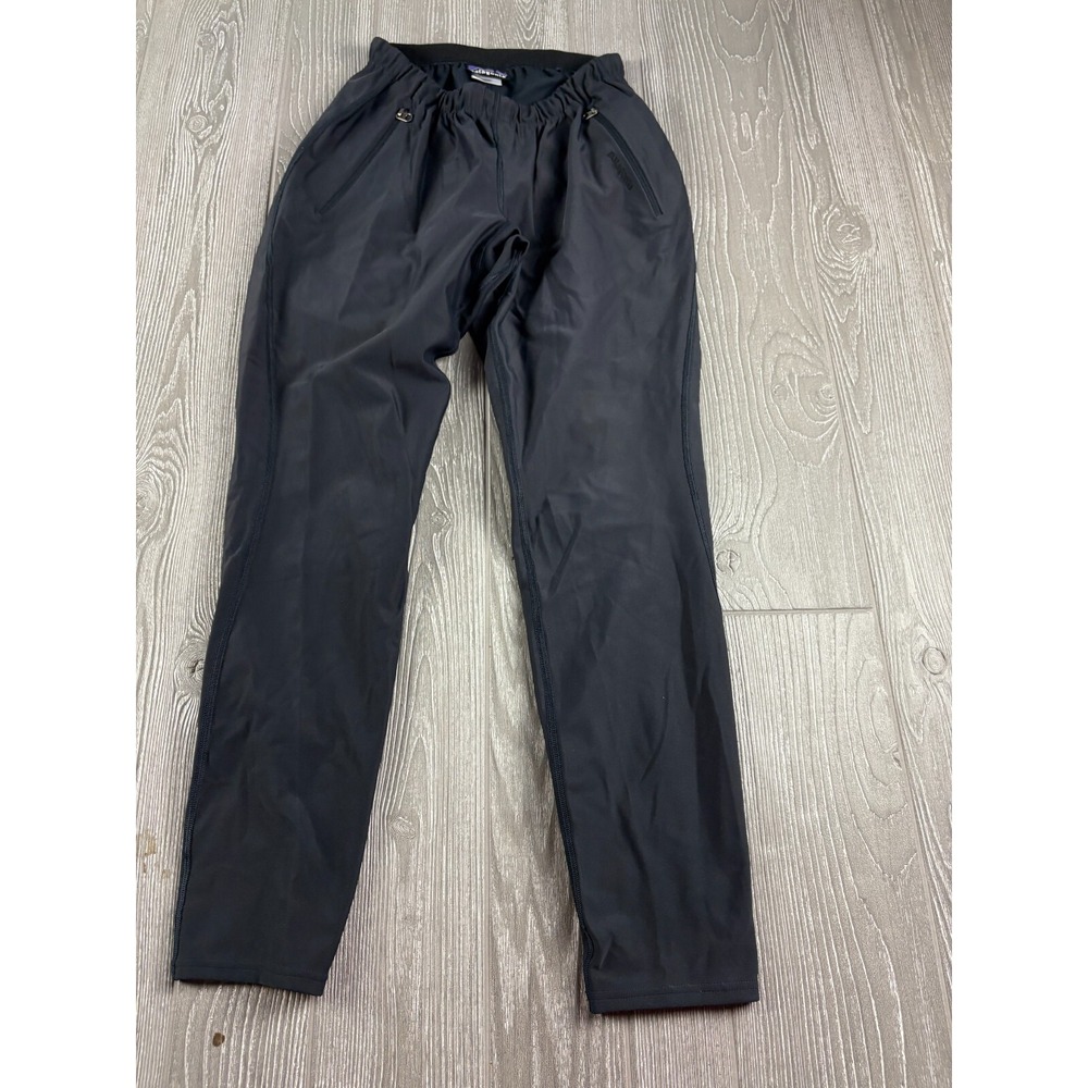 Patagonia Womens Small Pull On Athletic Pants Black Tapered Inseam 29